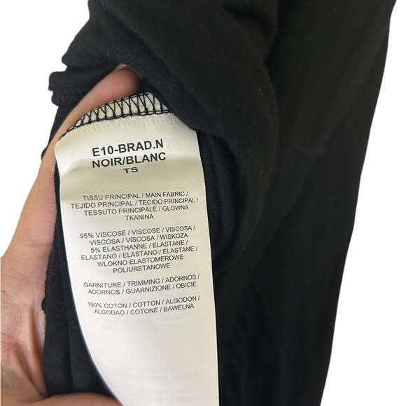 Morgan de Toi polka dot and black halter top S. From France. - Picture 7 of 7